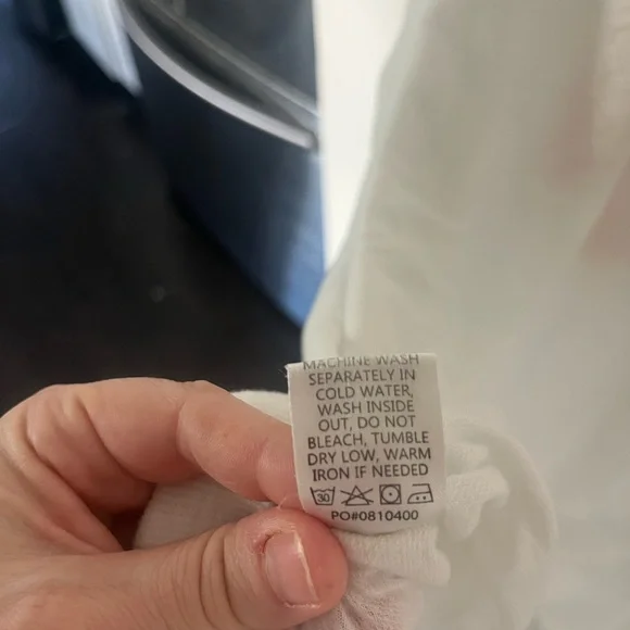 Show Me Your Mumu White Crewneck with Pink Label - Picture 7 of 7